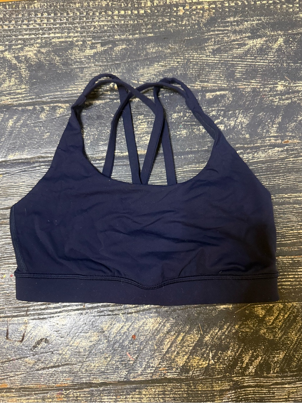 Lululemon Women's Strappy Back Sports Bra - Navy
